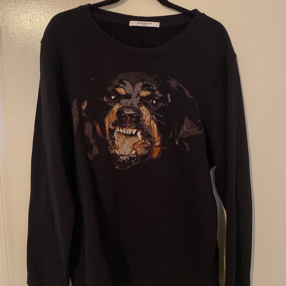 Givenchy Rottweiler embroidered sweater